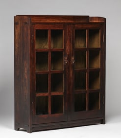 Gustav Stickley Two-Door Bookcase c1912-1915