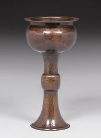 Large Limbert Hammered Brass Standing Jardiniere c1910