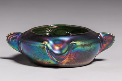 Heliosine - Austrian Art Nouveau Two-Handled Bowl c1900s