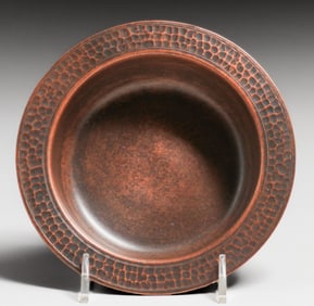 Old Mission Kopper Kraft Hammered Copper Bowl c1922-1925