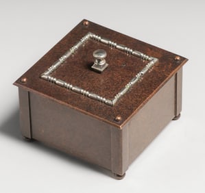 Bradley & Hubbard Sterling Silver & Bronze Box c1920s