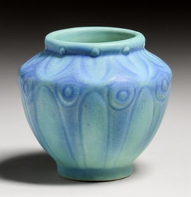 Van Briggle Turquoise Blue Vase c1920s