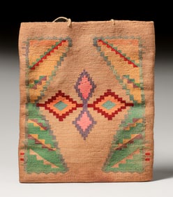 Nez Perce Native American "Corn Husk" Bag - Northern Great Plains - Pacific Northwest Area c1890s