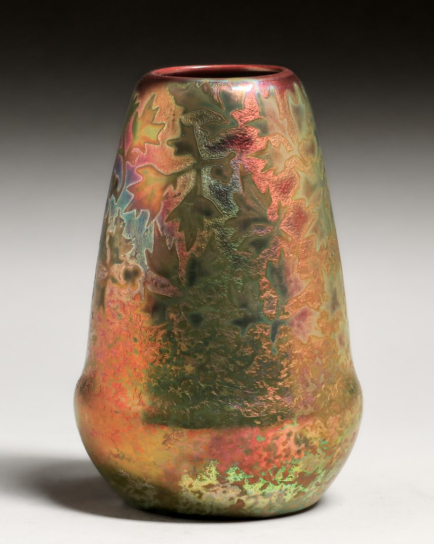 Weller Sicard Iridescent Vase c1905 (1 of 6)