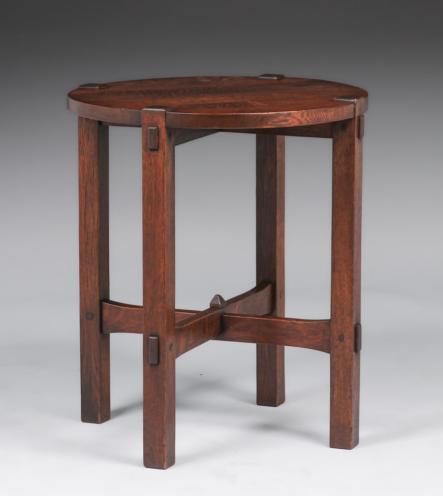 Early Gustav Stickley #436 Lamp Table c1902 (1 of 6)