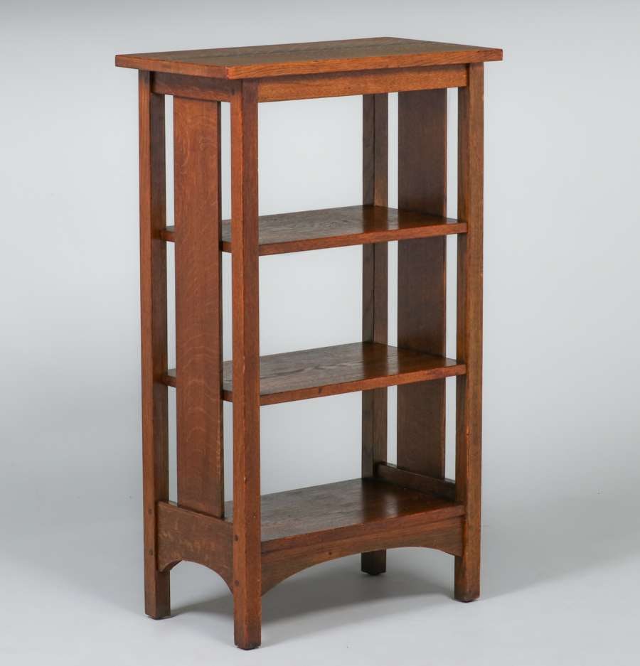 L&JG Stickley Slatted Magazine Stand c1910 (1 of 3)