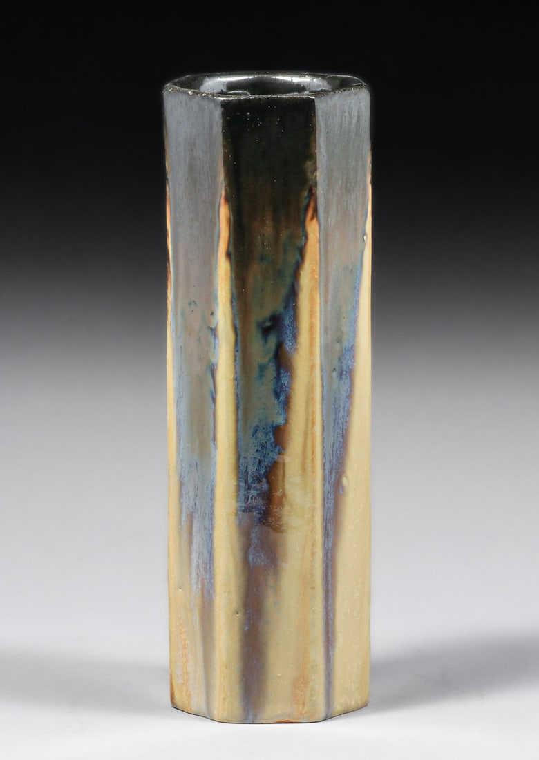 Fulper Pottery Seven-Sided Vase c1910s. (1 of 4)