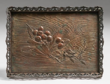 Arts & Crafts Period Cast Iron Tray c1900s.