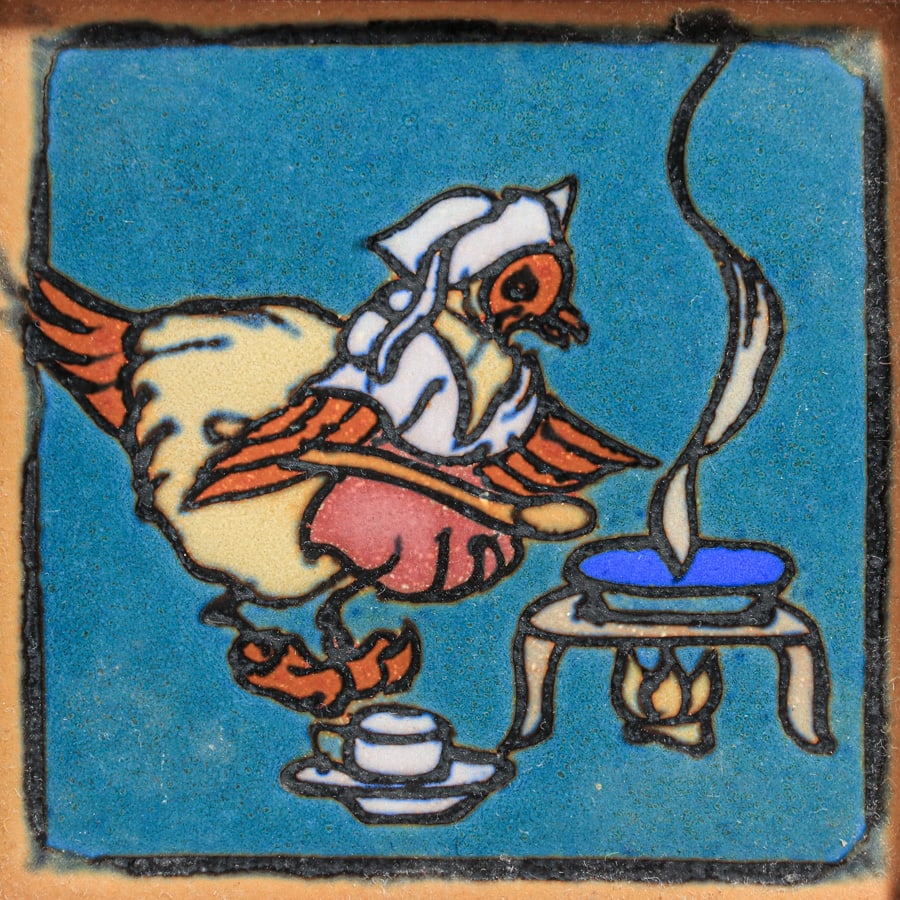 AETCO - Zanesville, OH Nursery Rhyme Tile c1910 (1 of 3)