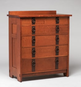 Gustav Stickley #906 Six-Drawer Dresser c1912-1915