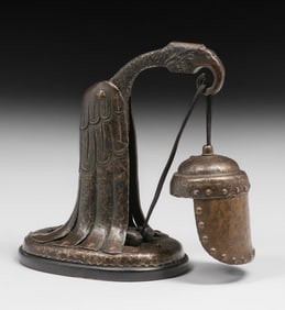 Friedrich Karl Wildhagen (1873-1945) Munich, Germany Hand-Forged Iron Lamp c1900