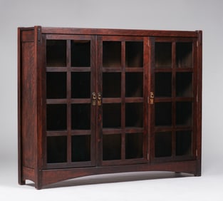 Lifetime Furniture Co Three-Door Bookcase c1910