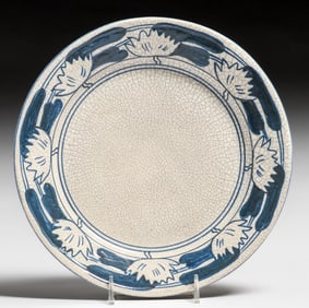 Dedham Pottery Waterlily Plate c1920s