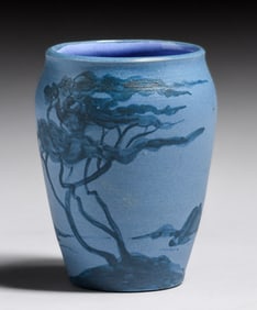 Denver White Rare Decorated Vase 1907