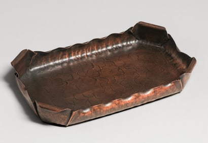Craftsman Studios Hammered Copper Tray c1930s