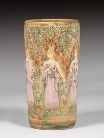 Weller Flemish Umbrella Stand c1920s
