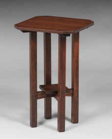 L&JG Stickley Clip-Corner Lamp Table c1908-1912