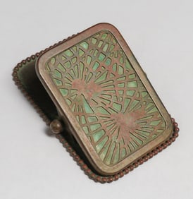 Tiffany Studios #971 Bronze Pine Needle Paper Clip c1910