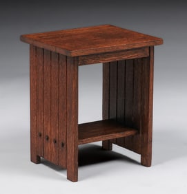 Michigan Chair Co Square Taboret c1910