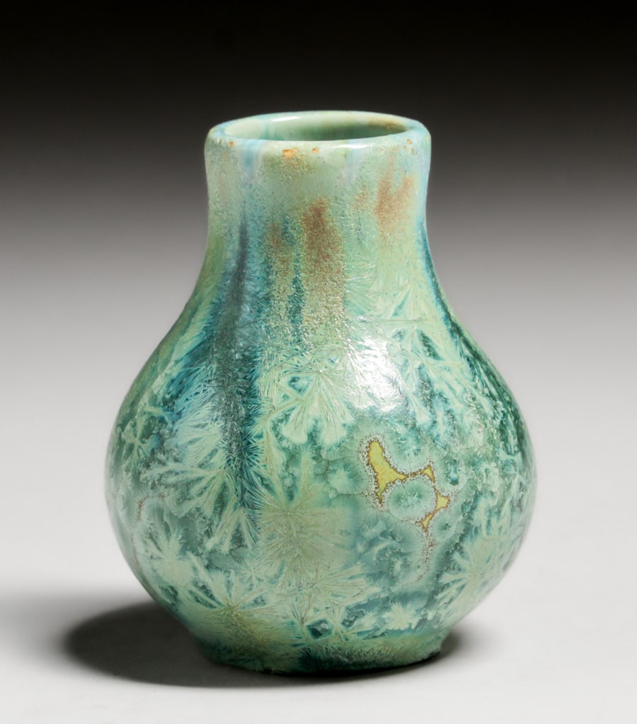 Small Pierrefonds - French Crystalline Vase c1910 (1 of 4)