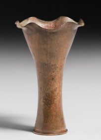 Dirk van Erp Hammered Brass Shell Casing c1900-1908