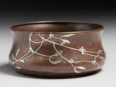 Heintz #1850 Sterling on Bronze Bowl c1915