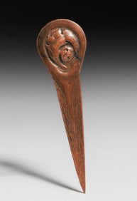 Arts & Crafts Hammered Copper Acid-Etched Letter Opener c1910