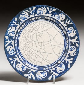 Dedham Pottery Rabbit Plate c1920s