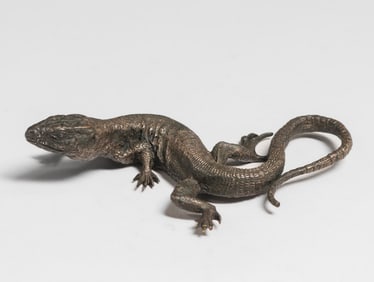Arts & Crafts Period Bronze Lizard c1900