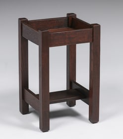 L&JG Stickley Oak Plant Stand c1905-1910
