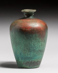 Clewell #433 Copper-Clad Pottery Vase c1910