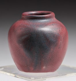 Van Briggle Dark Persian Rose Butterfly Vase c1915-1920