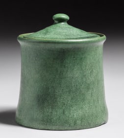 Volkmar Pottery Matte Green Humidor c1910