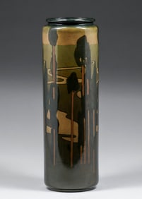 American Arts & Crafts Hand-Decorated Belleeck Porcelain Vase c1910