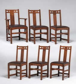 Limbert Set of 6 Dining Chairs c1910