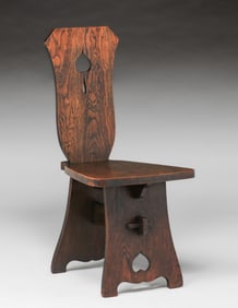Limbert Spade Cutout Hall Chair c1902-1905