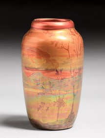 Weller Lasa Iridescent Vase c1910