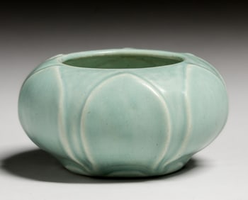Rookwood Pottery #2385 Matte Blue Closed Bowl 1921