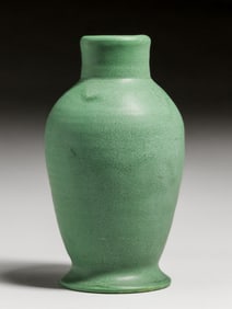 Zanesville Matte Green Vase c1910s