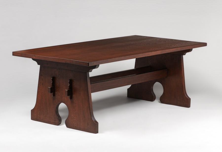 L&JG Stickley 84" Mouse-Hole Dining Table c1910 (1 of 4)