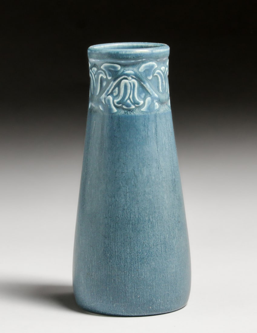 Rookwood Pottery #2111 Matte Blue Vase 1928 (1 of 4)