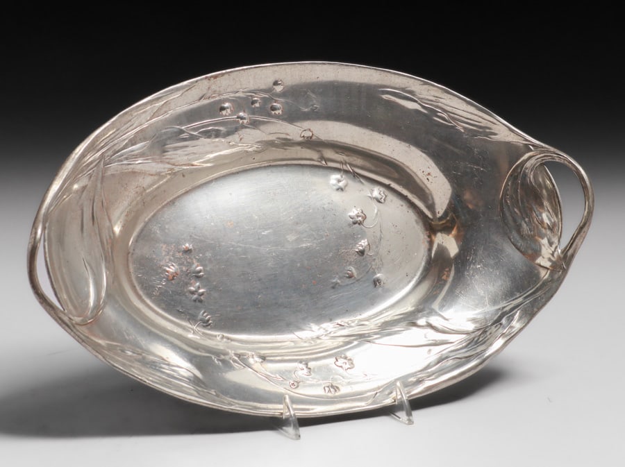 Kayserzinn - German Art Nouveau Pewter Tray c1900 (1 of 6)
