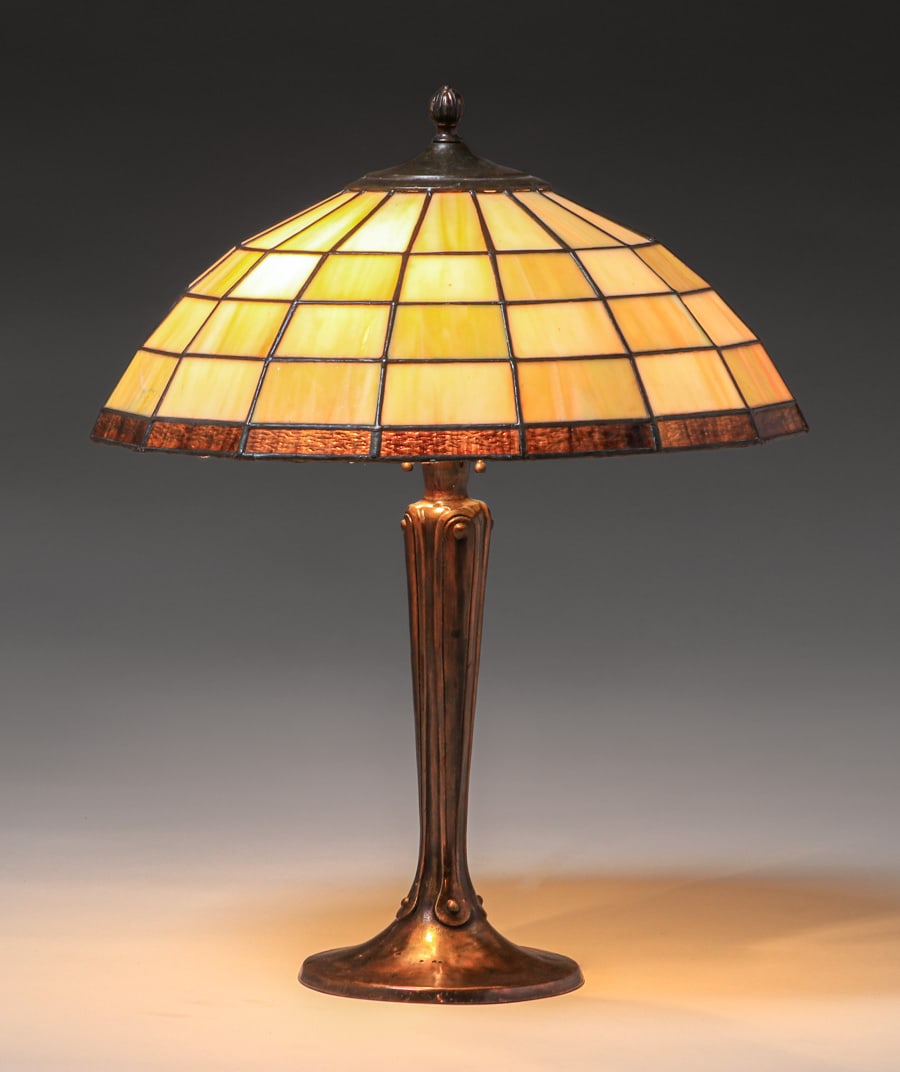 Handel Leaded Glass Lamp c1910 (1 of 8)