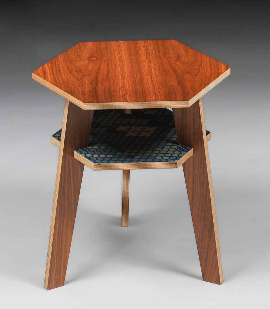 Contemporary Frank Lloyd Wright Usonian Side Table c2010 (1 of 4)