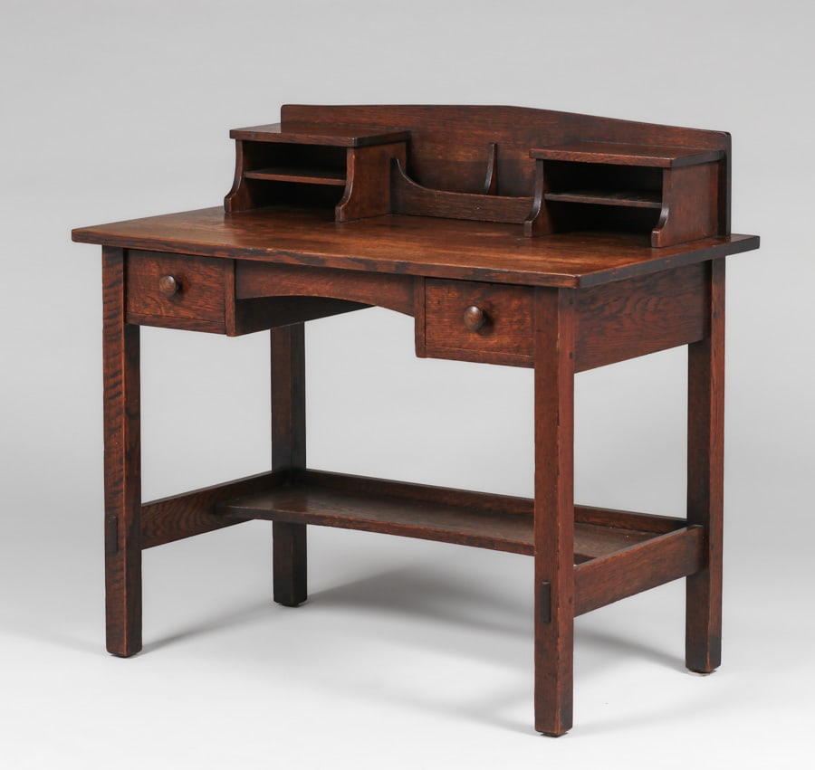 L&JG Stickley Onondaga Postcard Desk c1902-1904 (1 of 4)