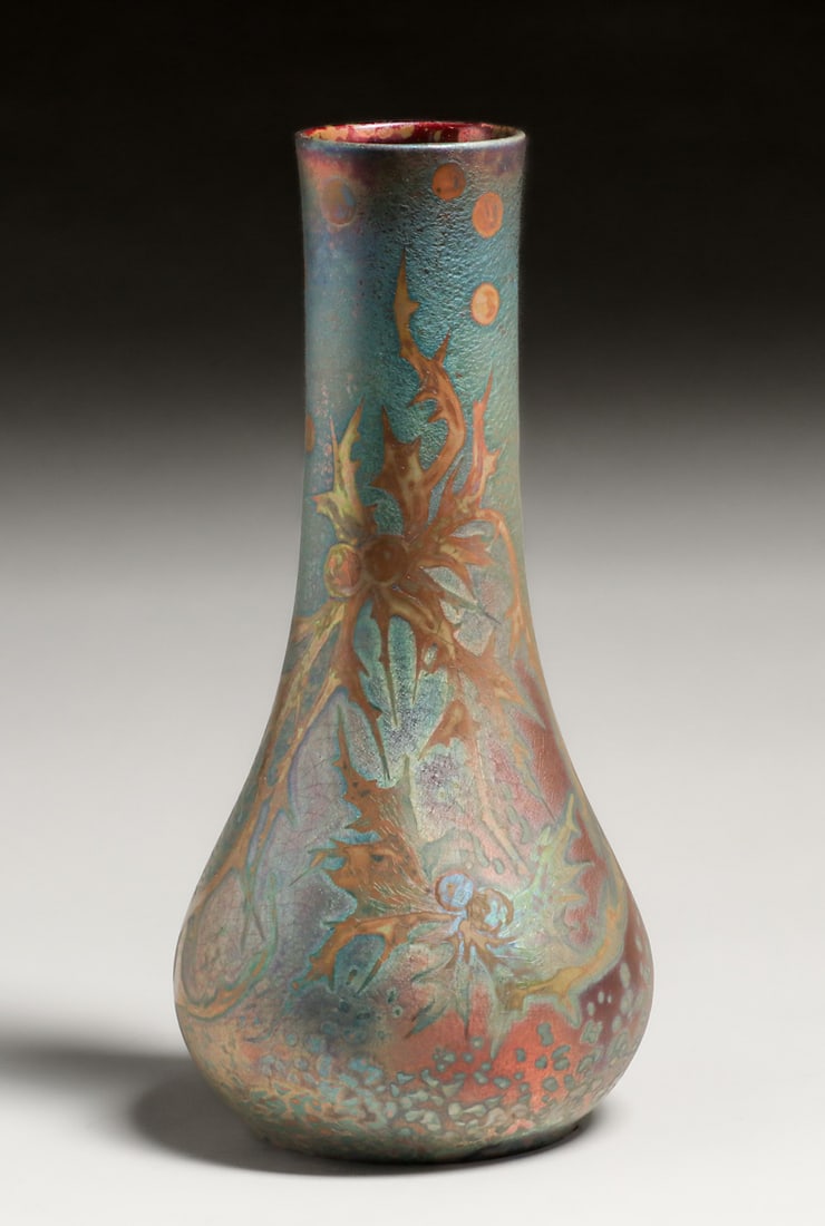 Weller Sicard Iridescent Vase c1905 (1 of 7)