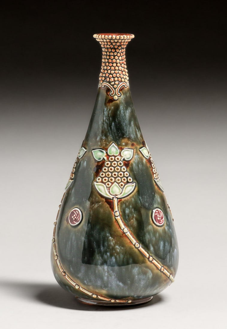 Royal Doulton Lambeth #1993 Art Nouveau Secessionist Vase c1910s (1 of 4)