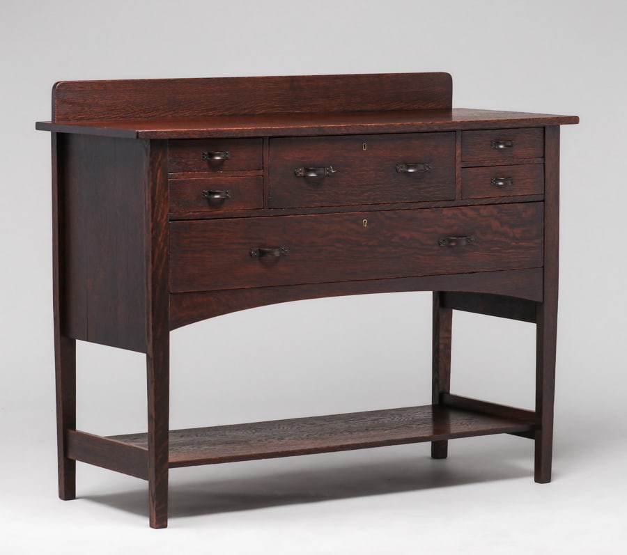 Early Gustav Stickley - Harvey Ellis Designed Six-Drawer Sideboard c1903 (1 of 3)