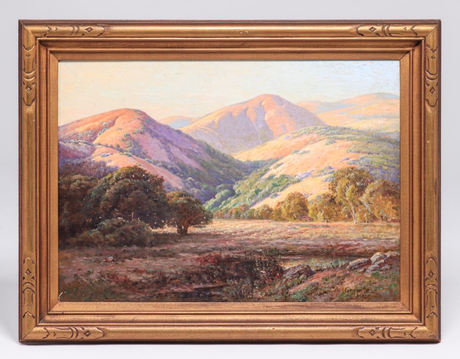 Henry Dietrich (Dick) Gremke (1860-1939) Marin County Rolling Hills Painting c1920s (1 of 5)