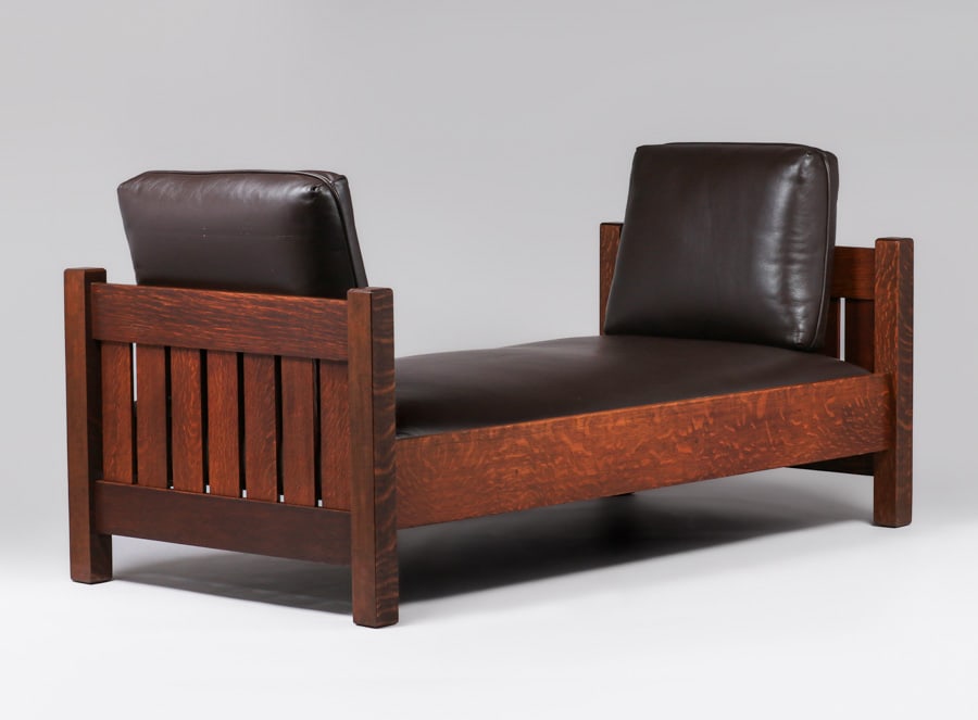 L&JG Stickley Evenarm Daybed c1910 (1 of 5)